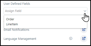 User Defined Fields